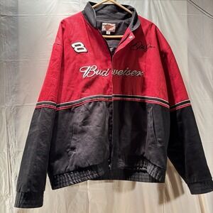 Winner's Circle Dale‎ Earnhardt Jr Embroidered BUDWEISER Racing Car Jacket